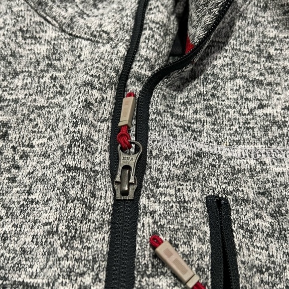 Orvis Fishing Gray Zip Up Vest Outwear Fisherman Sweater Fleece Jacket - Picture 6 of 7